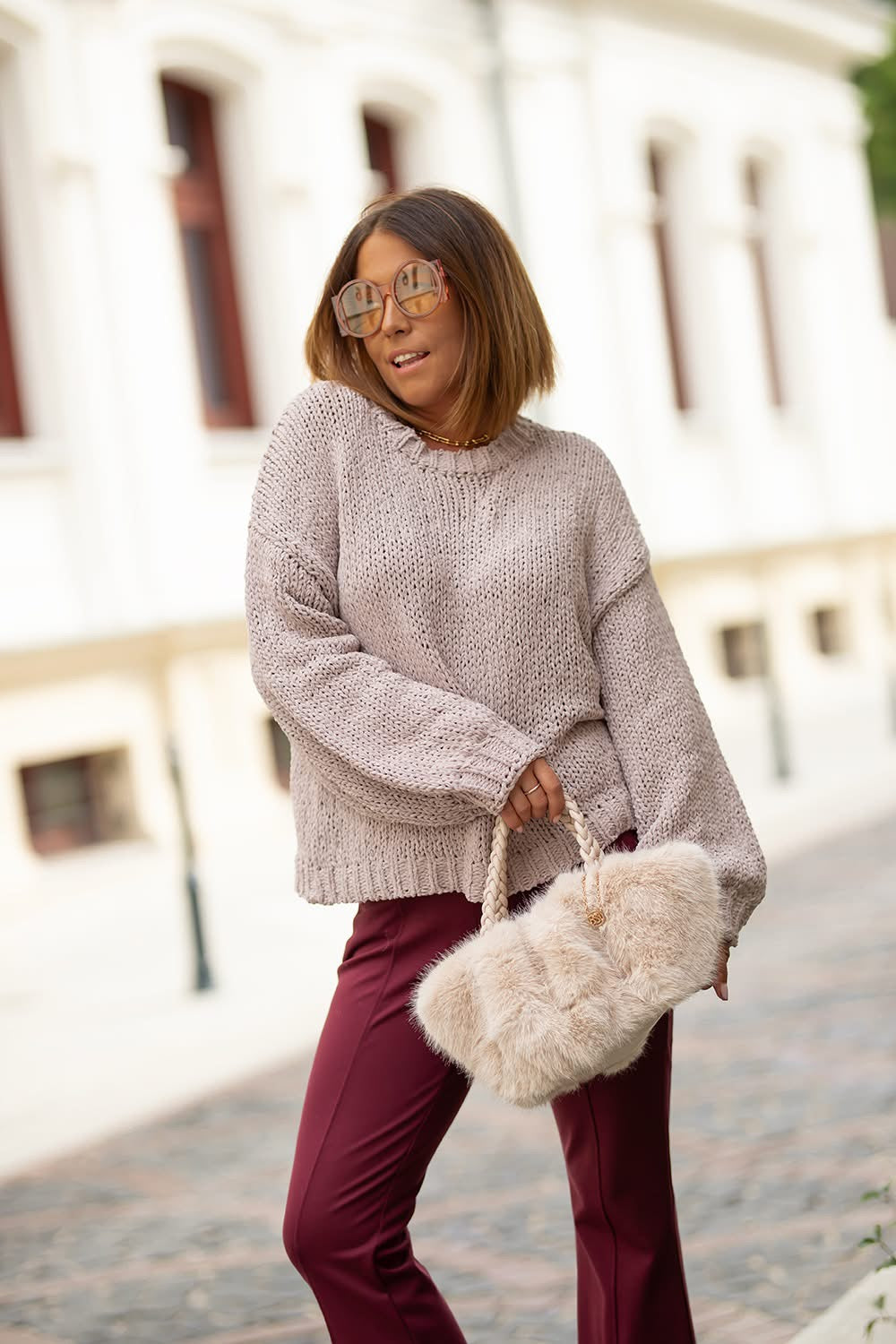 Sweter Dziergany Bastet