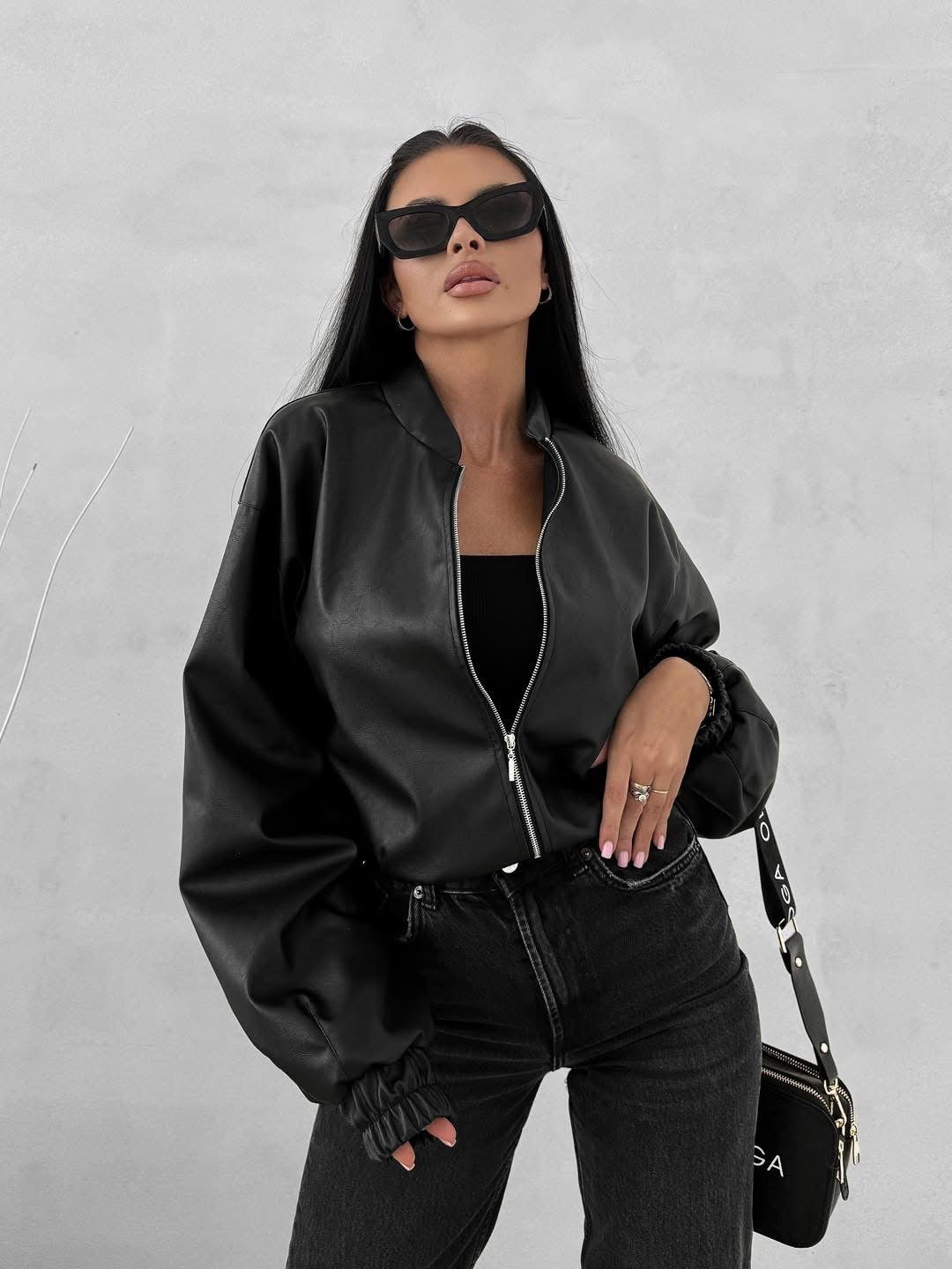 Skórzana Kurtka Olavoga SOFT SHADOW