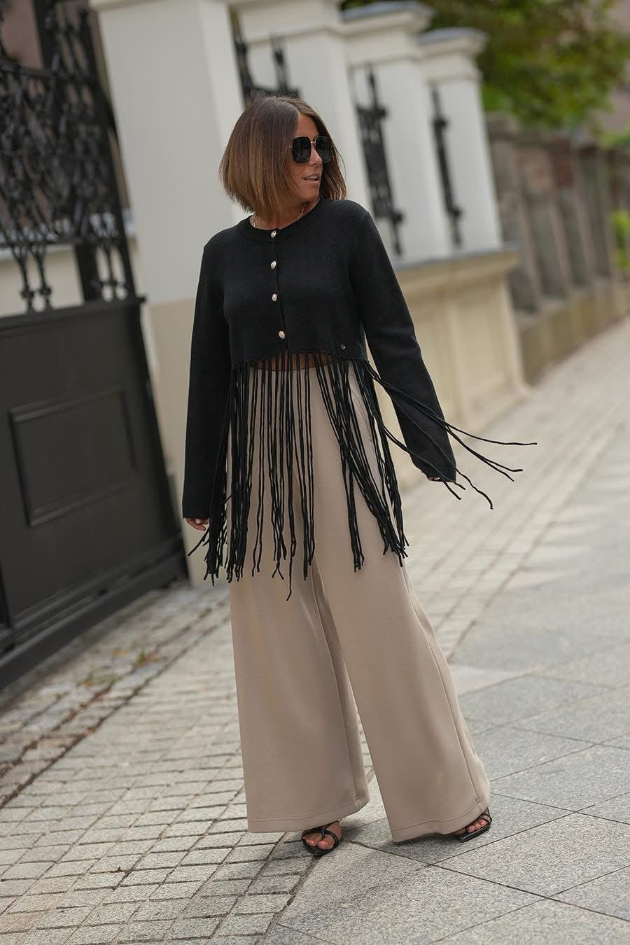 Sweter z Frędzlami Bastet