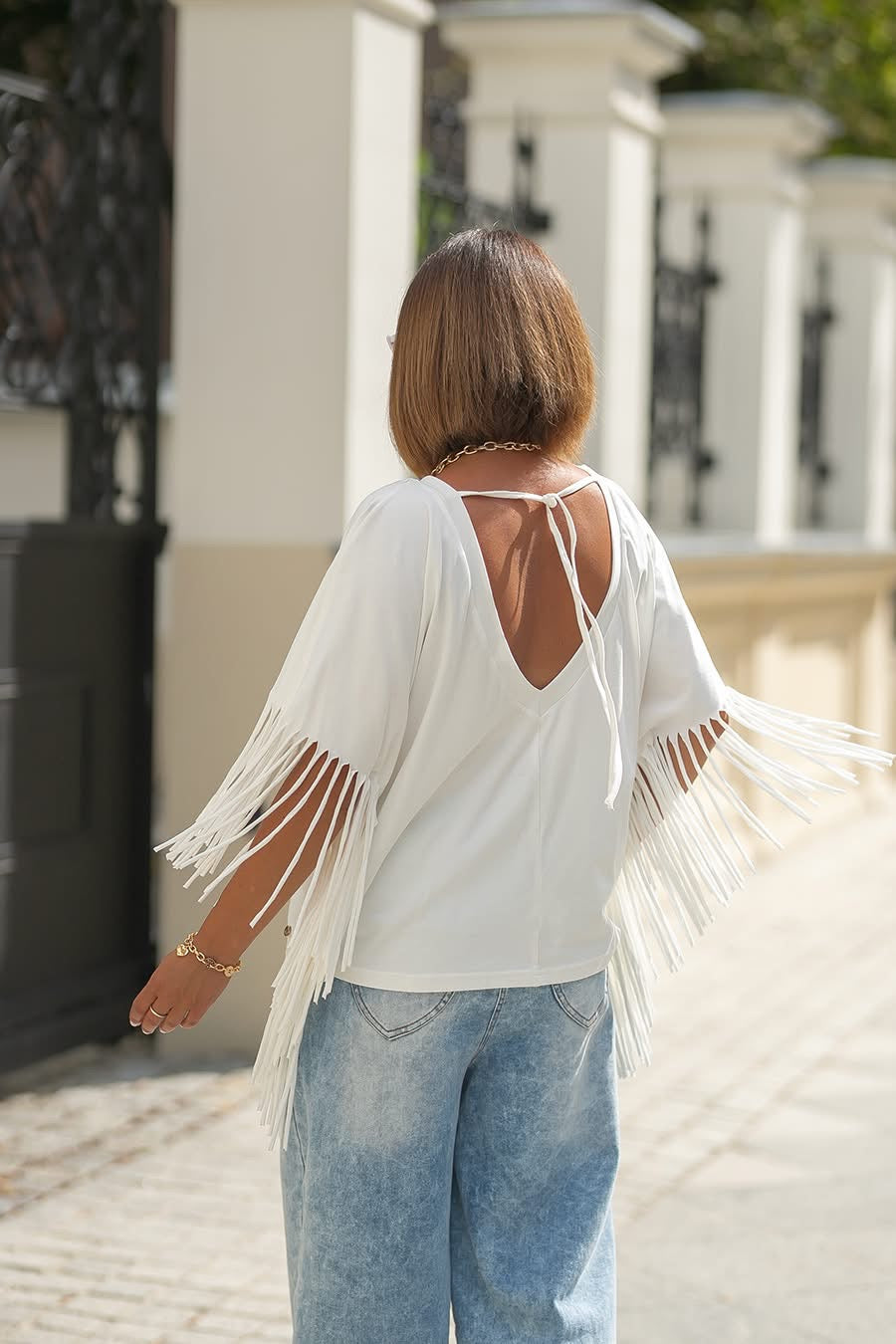 Bluzka z frędzlami Bastet
