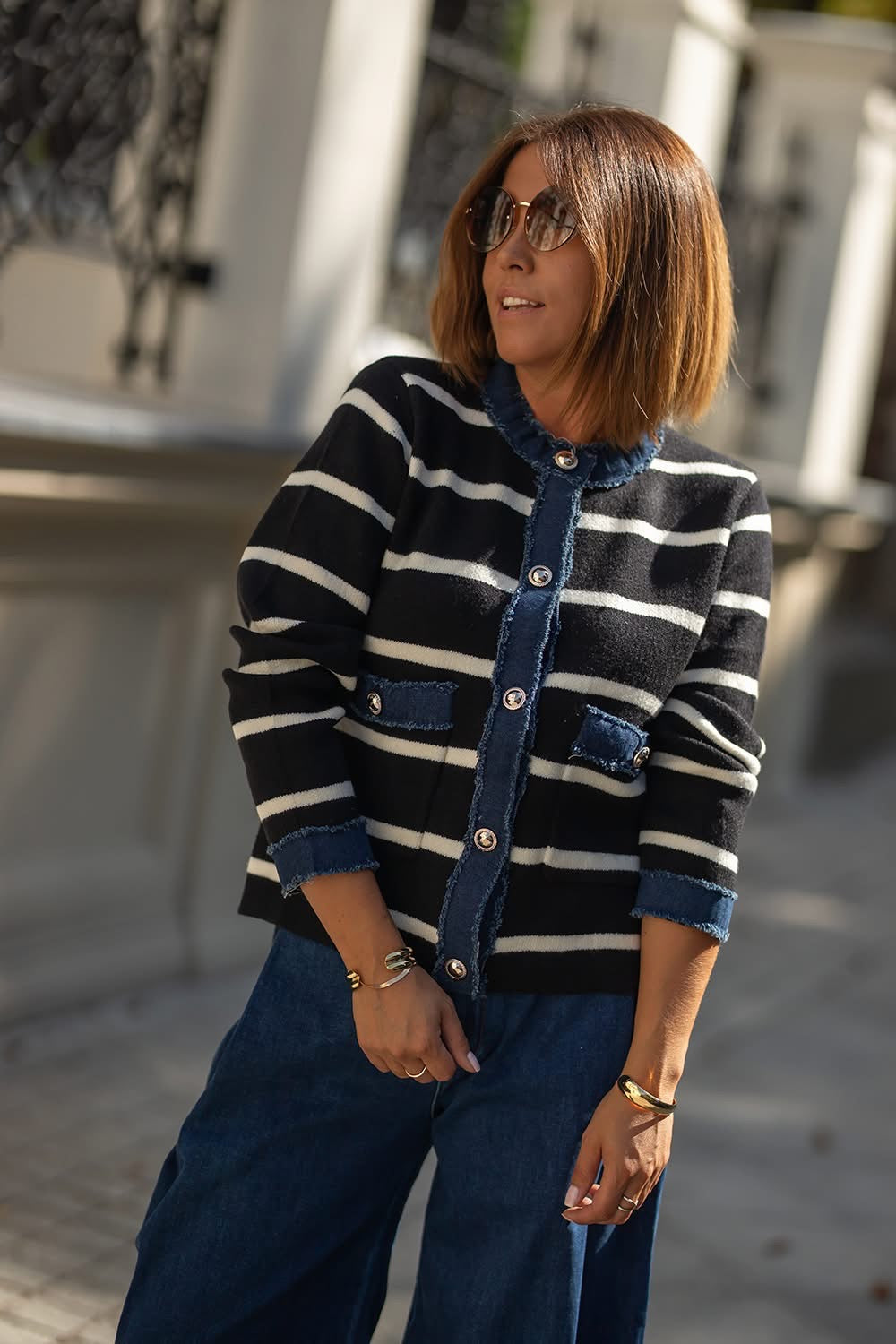 Sweter w Paski Bastet