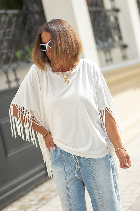 Bluzka z frędzlami Bastet